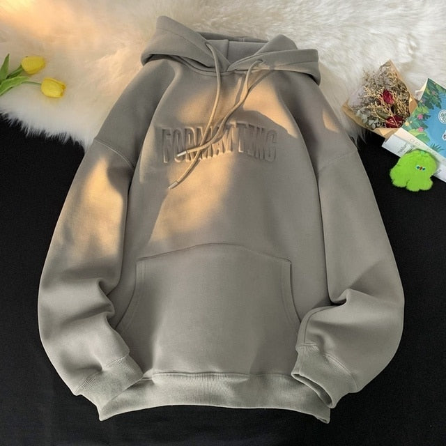 Winter Letter Thicken Hoodies