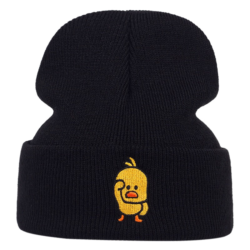 Casual Little Yellow Duck Beanie hat