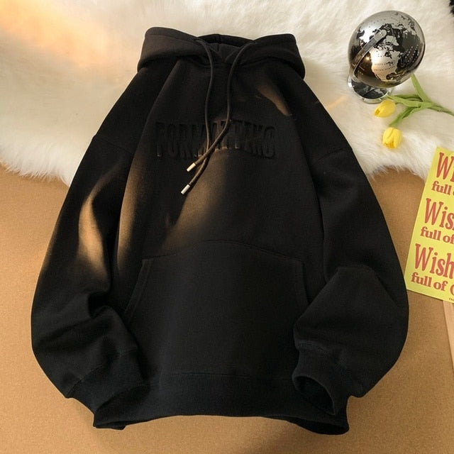 Winter Letter Thicken Hoodies