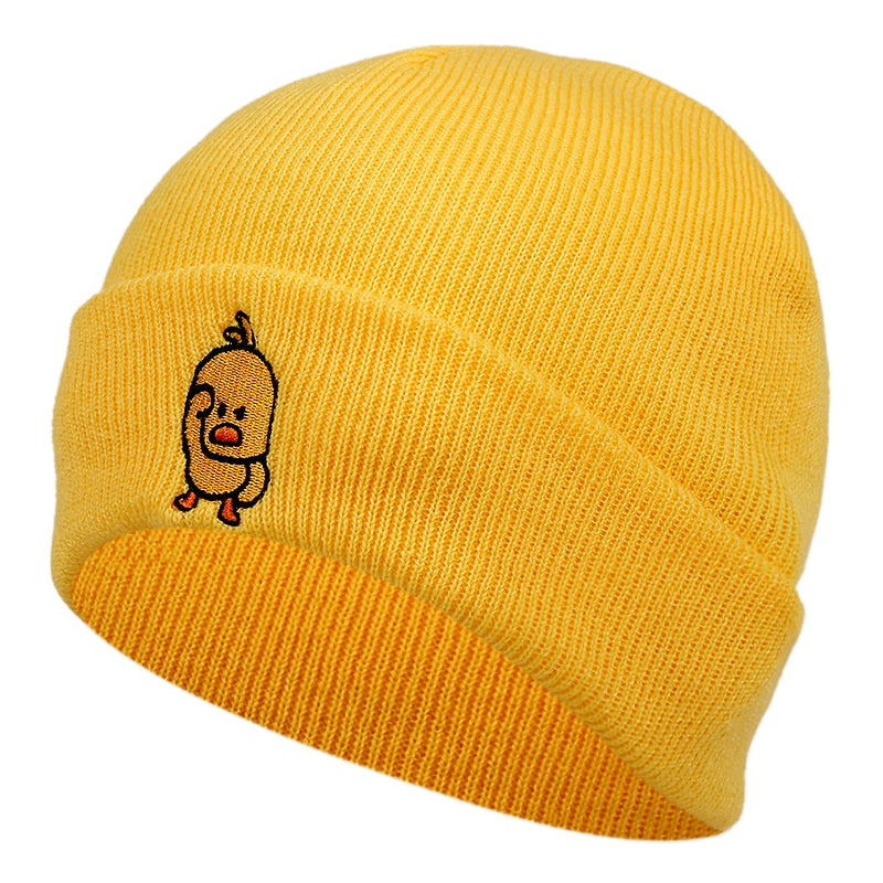 Casual Little Yellow Duck Beanie hat