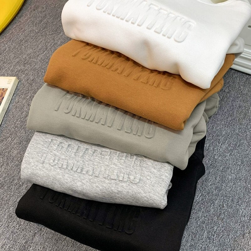 Winter Letter Thicken Hoodies