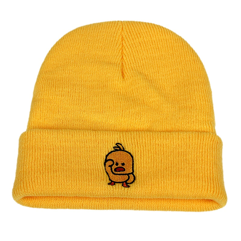 Casual Little Yellow Duck Beanie hat