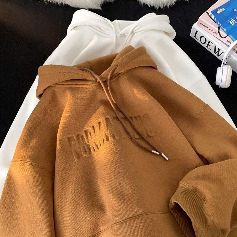 Winter Letter Thicken Hoodies